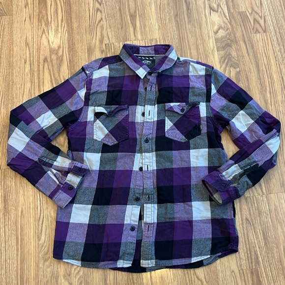 Pitbull Prince Royce Carruko Flannel Shirt Vans upcycled unisex Size Large L - Picture 6 of 7